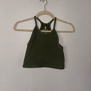 Free People Movement XS Crop Top. Green